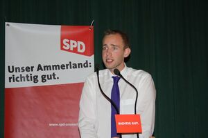 SPD-Kreisverbandsvorsitzender Dennis Rohde: "Wir sind die Ammerländer Volkspartei"
